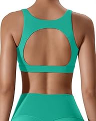 Green Athletic Crop Tops