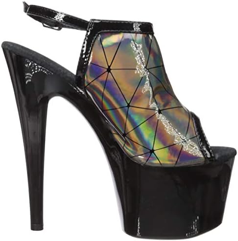 Ellie Shoes Women's Platform Sandal Heeled, Pewter, 9 | Image 5