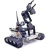 Robot car kit for Mega 2560 Project 4DOF Manipulator Hd Camera Tank Chassis Programmable DIY Robotics Vehicle Toys for Adults Controlled by iOS/Android PC 2560-GFS-Arm