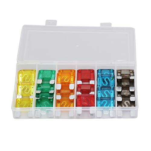 Set de fusibles para auto de aleación de zinc aqxreight, 24 piezas con amperajes de 20A a 70A miniatura 6