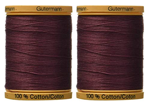 Gutermann hilo algodón natural 2 paquetes 876 yardas