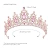 DRESHOW Couronne d'anniversaire pour Femmes Tiare de Cristal pour Filles Accessoires de Cheveux Tiare de Mariage Couronne de Princesse Pailletée Serre-tête de Fête Diadèmes pour Femme #2