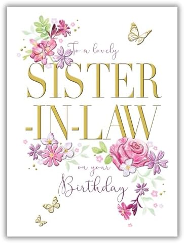 Noel Tatt Birthday Card For Women - Art Deco Fashion And Race Day Design - Embossed Foil Finish - Elegant Birthday Greeting Card