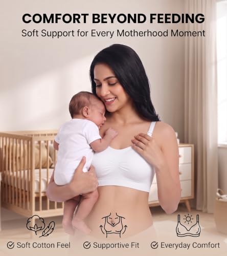Image of DClub Comfort Revolution Seamless Bra -Easy lite Full-Coverage Wireless Everyday Bra with Soft Comfort with Removable Pad.