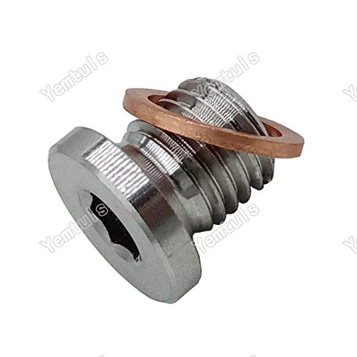 Image of Crankcase Engine Oil Drain Plug and Washer for Polaris RZR 570 800 900 1000, Sportsman 570 600 700 800 850 1000, Ranger 570 700 800 900 ETX, Scrambler 850 1000, ACE 325 570