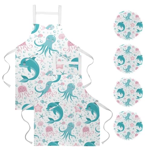 Tablier de serveuse imperméable et ajustable pour restaurant et bistrot