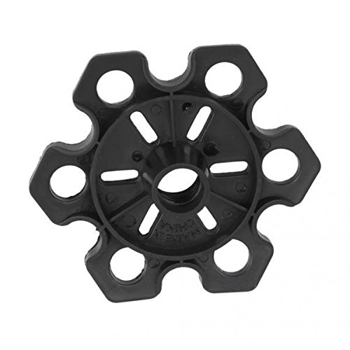 MERISHOPP® Rubber Snowflake Basket for Trekking Pole Hiking Stick Black|Sporting Goods | Outdoor Sports | Camping & Hiking | Hiking Gear