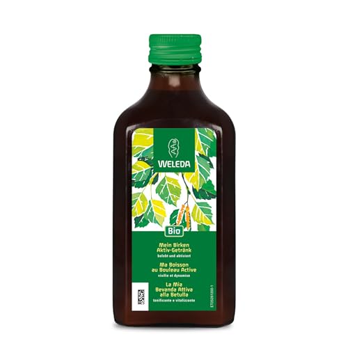 Weleda – Zumo de Abedul, Complemento Para Dietas Drenantes y Purificantes, Depura el Organismo, Complemento del Aceite Anticelulítico, Con Hojas de Abedul Bio y Zumo de Limón, 100% Bio – 200 ml