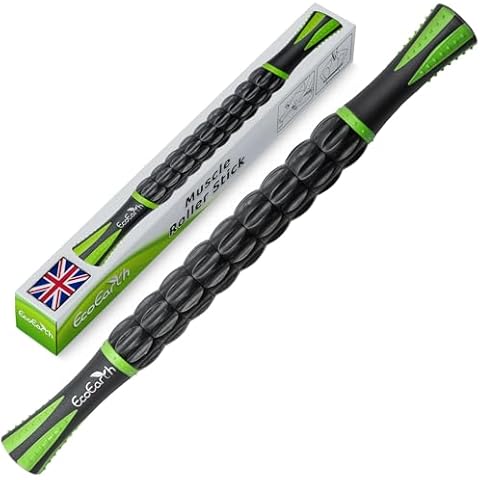 EcoEarth Muscle Roller Stick for Deep Tissue Massage Cover
