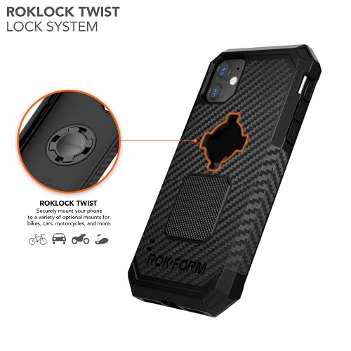 Rokform - iPhone 11 Case, Rugged Series, Magnetic Protective Apple Gear, iPhone Cover with RokLock Twist Lock, Shock Proof, Drop Tested Armor (Black) by Rokform - Used condition - Image 4
