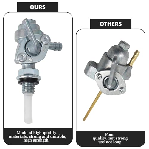 4 Stück Benzinhahn Schalter, Kraftstofftank Benzinhahn Schalter, M10 Benzinhahn Universal, Benzinhahn Kraftstoffhahn für Generator Kraftstofftank Motorräder Geländewagen