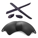 Walleva Polarized Lenses and Rubber Kit(Earsocks+Nosepads) for Oakley Fast Jacket XL Sunglasses - Mu