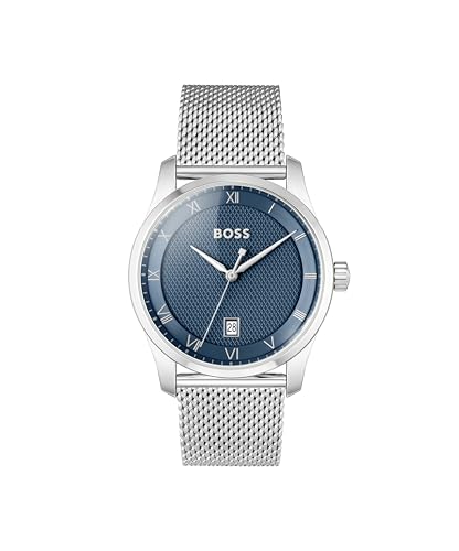 BOSS Principle Men\'s Quartz Basic Calendar Watch, 41mm