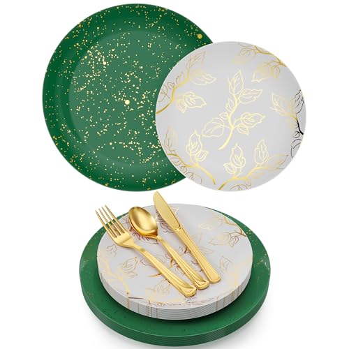 Trendables Christmas Plates Disposable 100 Pcs Christmas Dinnerware Set, Christmas Plastic Plates Set Includes: 20 10 Trendables Christmas Plates Disposable 100 Pcs Christmas Dinnerware Set, Christmas Plastic Plates Set Includes: 20 10
