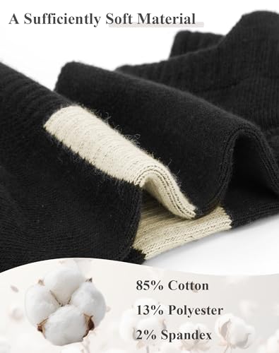 Image of 6 Pairs Ankle Socks for Women - Lightweight Low Cut No Show Casual Cotton Socks Breathable