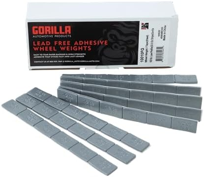 Gorilla Automotive 10010FG Gor 12 Oz L.P. 52-3 Oz Tiras - Plata