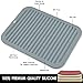 Smithcraft Silicone Trivets for Hot Dishes, Pots and Pans, Hot Pads for Kitchen, Heat Resistant Mat Quartz Countertops, Silicone Mats for Kitchen Counter, Table Pot Holders Trivet mat Set 2 Dark Grey