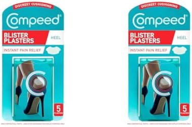 Compeed Medium Size Blister Plasters, 5 Hydrocolloid Plasters, Foot Treatment, Heal fast, Dimensions: 4.2 cm x 6.8 cm (packaging may vary)