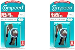 Compeed Medium Size Blister Plasters, 5 Hydrocolloid Plasters, Foot Treatment, Heal fast, Dimensions: 4.2 cm x 6.8 cm (packaging may vary)