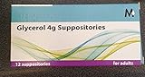 Glycerin (Glycerol) Suppositories 4g Adult – Pack of 12 – Gentle Relief from Occasional Constipation