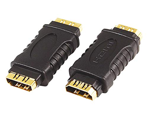 PremiumCord Kphdma-23 - Adattatore HDMI A a HDMI A, Femmina a Femmina, per Full HD 1080p, 3D, Colore Nero, Placcato Oro