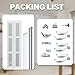 3-lite Glass Closet Door Solid Manufactured Wood with Installation Hardware Kit,32