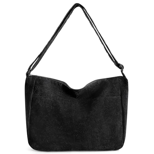 Bolso Tote de pana para mujer, gran capacidad miniatura 1