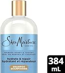SheaMoisture Manuka Honey & Yogurt Hydrate & Repair Sulfate-Free Shampoo for Damaged Wavy & Curly hair with Mafura & Baobab Oils 384mL