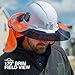 Klein Tools 03011 Hybrid Wide Brim Sombrero Sun Hat with Neck Flap, Hi-Visibility 1200D Fabric, and Universal Hard Hat Clips