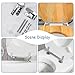 Toilet Seat Hinges Replacement 1 Pair Soft Close Toilet Seat Hinges Replacement with Installation Hardware Zinc Alloy Accessories for Repair Hardware Soft Close