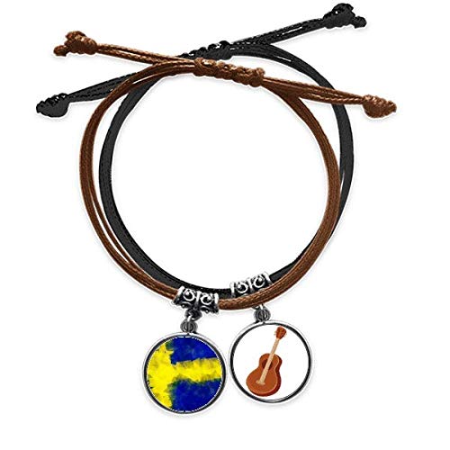 Pulsera de guitarra y bandera sueca el regalo ideal para músicos