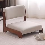 Duradera y resistente: La silla de piso está hecha de madera natural, es saludable y ecológica, ligera, fácil de limpiar y se puede usar en interiores y exteriores. Está hecha de tela suave y agradable para la piel de alta calidad para una experiencia cómoda. Le permite relajarse y descansar después de un duro trabajo y estudio.