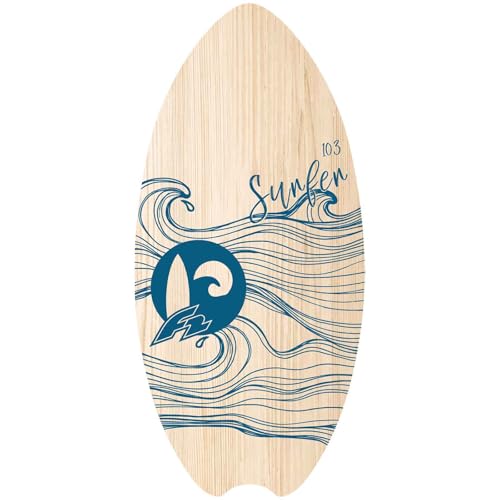 F2 Skimboard Skim Board Wood Surfer 103cm Blau 2024/25