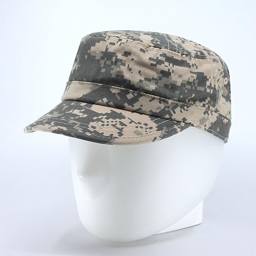 Image of The Vintage Year Heavy Stitching Washed Cotton Cadet Hat - Durable Military Baseball Cap for Men & Women, Outdoor Casual Wear