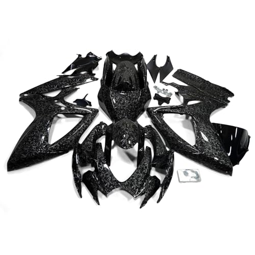 ZXMOTO Full Forging Carbon Fiber Motorcycle Fairing Kit with Tank Fits for Suzuki GSXR 600/750 2006 2007 Fairings Set (Pieces/kit: 24),ABS Plastic Bodywork