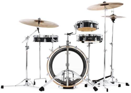 Drum Workshop Performance Series Low Pro 4-teiliges Schlagzeug-Shell-Pack (Black Diamond FinishPly)