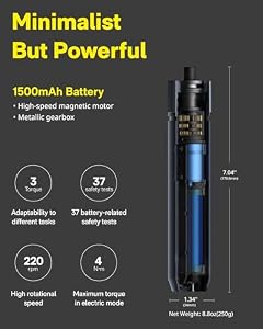 HOTO 25-Piece Upgraded Electric Screwdriver Kit, Cordless Screwdriver — photo 6 of 6