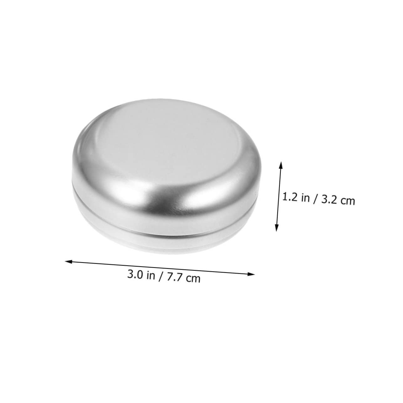 BEBEMOKO 4pcs Aluminum Soap Cases Leakproof Makeup Storage Tin for Travel Earphone Case