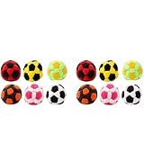 WMFASBAG 12er Pack Fußbälle für Fußball-Jongliertraining, tragbare Sandbags für Fußball-Hacky Sack, Wiederverwendbare, kreative Plüschbälle für Schüler, Hand-Auge-Koordination, perfekt für