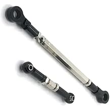 Metal Steering Rod Servo Link Rod Compatible with HB Toys ZP1001 ZP1002 ZP1003 ZP1004 1/10 Scale RC Crawler CarsBlack