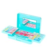 CLAIRE'S Kids Makeup Set - Little Girls Mini Mint Glitter Travel Makeup Set With Mirror for Girls,...