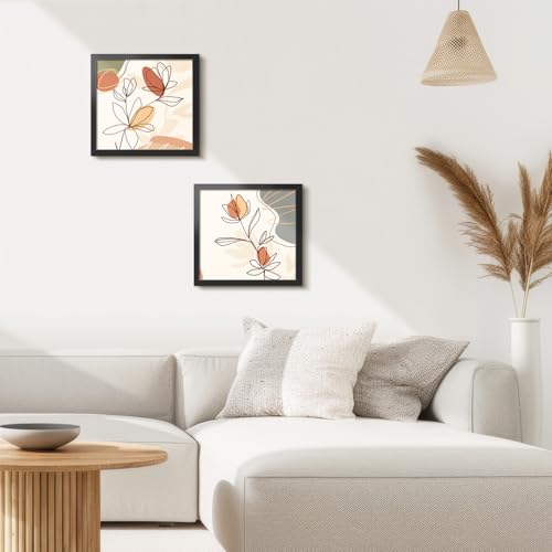 LaVie Home 6x6 Picture Frame for Wall Display, 6x6 Black Picture Frame with HD Plexiglas, 6 x 6 Frame 1 Pack, Display Frame for Vertical or Horizontal, Classic Collection