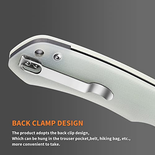 Sumaco Folding Knife Pocket For Men Knife Tactical Knife G10 Handle Edc Knife D2 Steel Blade Camping Outdoor Fishing And Everyday Carry Self Defense Pocket Samurai Folding Knifes #TOP6