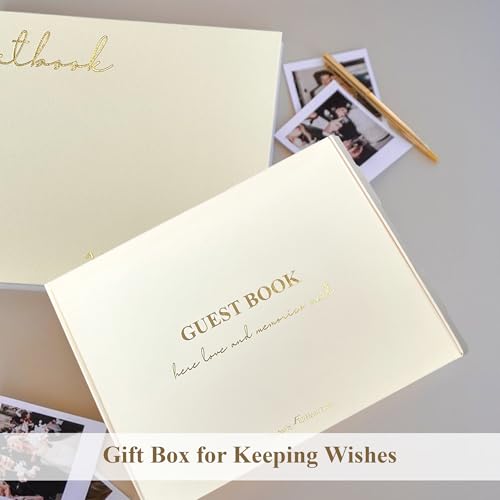 Weddinggiftswedding Wedding Guest Book For Reception, Guestbook To Sign In And Add Polaroid Photos - 6