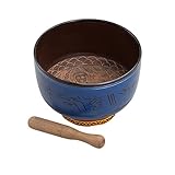 【深く澄んだ音色】Sound King サウンドキング シンギングボウル BG‑SB4（823cm）｜癒し・瞑想・ヒーリング用｜クッション＆マレット付き