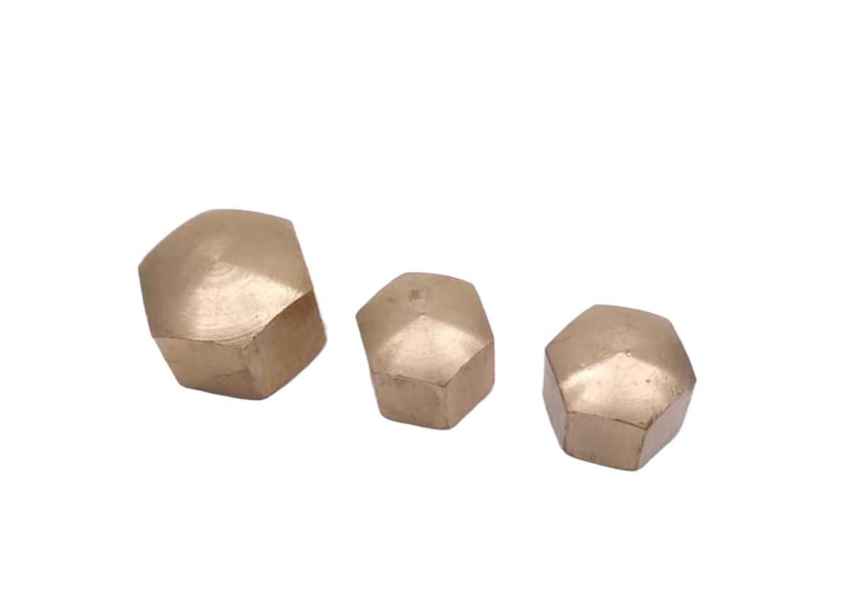 Acorn Nuts,1Pcs-50Pcs Brass Hex Hexagon Short Low Thin Cap Nut Cover Blind Nut M4 M5 M6 M8 M10 M12 M16 M20(M4 50pcs)