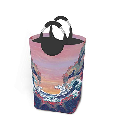 Wäschesack,Ozean bunte Fantasie Sealife Druck,Großer faltbarer Wäschekorb,zusammenklappbarer Wäschekorb,zusammenklappbarer