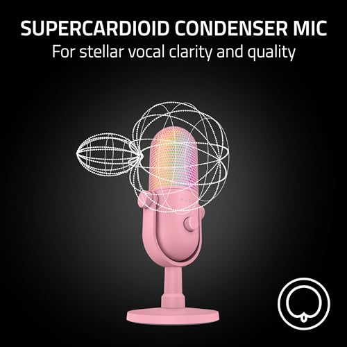 Image of Razer SEIREN V3 Chroma - RGB USB MIC - Quartz Edition - FRML Packaging