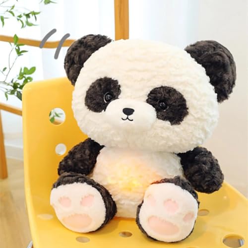 Image of Breathing Panda Soft Toy Teddy Bear with Light and Music Soothing Plush Sleeping Heartbeat Breathing Teddies Toys Toy Gift for Kids Girls Valentines Day 30cm
