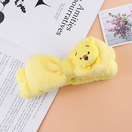 G-Ahora Winnie Headband Spa Makeup Headband Bowknot Adjustable Elastic Hair Band For Girls Women Winnie Lover.(Hb-Pooh) #TOP3